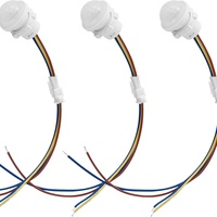 Interrupteur automatique à détecteur de mouvement infrarouge PIR 220V LED, mini veilleuse sensible