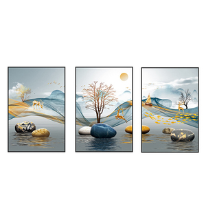 Décoration Murale Nordique pour Salon, Peinture Moderne et Simple pour Fond <span class=keywords><strong>de</strong></span> Canapé, Ambiance <span class=keywords><strong>Salle</strong></span> à <span class=keywords><strong>Manger</strong></span>, Murale <span class=keywords><strong>de</strong></span> Chambre à Coucher - Product Image 4