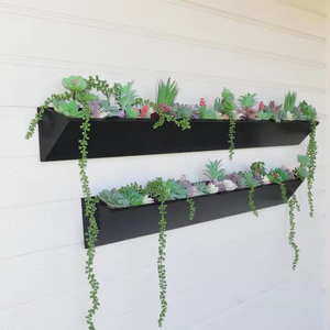 Maceta suculenta larga y moderna para jardín interior y exterior, caja suculenta, maceta <span class=keywords><strong>de</strong></span> pared <span class=keywords><strong>de</strong></span> <span class=keywords><strong>madera</strong></span> Extra larga, 202407 - Product Image 1
