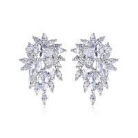 Produits Tendances 2026 Nouveautés Boucles d'Oreilles CZ Bijoux de Mode Vente en Gros Accessoires de Fête Bijoux de Mariage pour Femmes