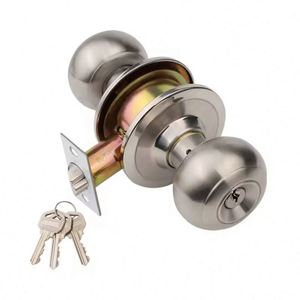 Juego de Cerradura para Puerta Interior de Madera WEKIS de 70 mm, Moderna, Duradera, Anti-Robo, con Doble Cilindro Circular y 3 Llaves de Bola, Aleación de Zinc - Product Image 5