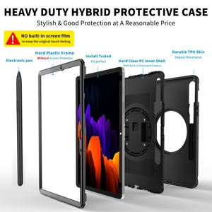 360 Full-body Protection TPU <span class=keywords><strong>Cover</strong></span> custodia da tavolo nera per Samsung Galaxy <span class=keywords><strong>Tab</strong></span> S8 <span class=keywords><strong>S7</strong></span> <span class=keywords><strong>Cover</strong></span> - Product Image 6