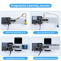 Kit de démarrage LAFVIN AIoT, kit électronique de contrôle vocal AI ESP32-S3, capteur DHT11, servomoteur pour projets de maison intelligente et de bricolage IoT