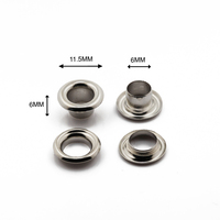 Œillets métalliques à prix abordable, 6 mm, petits, ronds, couleur bronze, en fer, pour toile