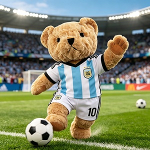 MSYO - Set de Jersey de Peluche de la Selección <span class=keywords><strong>Argentina</strong></span> para la Copa Mundial de Fútbol, 30 cm, Ropa para Peluches, Regalos para Aficionados al Fútbol - Product Image 3