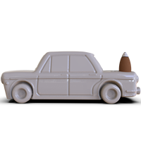 Usine personnalisé fabriqué à la main accessoires de fumée porte-encens cascade refoulement en céramique vintage dessin animé mignon voiture brûleur d'encens