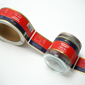 Tùy Chỉnh Không Thấm Nước Hữu Cơ Dầu Đậu Phộng Bơ In Ấn Nhãn Ong Mật Ong Lọ Thủy Tinh Sticker Cho Bao Bì Thực Phẩm - Product Image 1