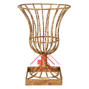 Poterie Pots De Fleurs Vases pour Salon Décor Vente Chaude En Aluminium Urnes Planteur Pots De Fleurs Vase pour Jardin Décor Meilleur Vendeur - Product Image 5