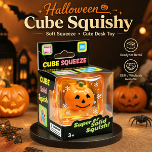 Juguete Blandito TPR Luminoso de Halloween Movidoo, Cubo de Hielo que Brilla en la Oscuridad, Fantasma Frankenstein, Juguete Antiestrés para Mayores de 14 Años - Product Image 5
