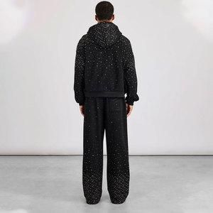 Conjunto Deportivo de Invierno para Hombre, de Primera Calidad, Corte Regular, con Capucha y Pedrería, Transpirable, Ligero y Ecológico - Product Image 6