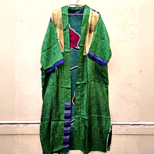 Kimono de seda indio hecho a mano, bata de dormir para mujer, ropa de verano, kimono, ropa de estar por casa, kimono surtido, estilo bohemio, boho - Product Image 1