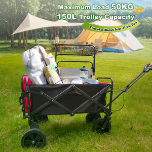 इलेक्ट्रिक 150l ट्राली आसान फोल्डिंग मोटर पावर रिचार्जेबल बैटरी के साथ <span class=keywords><strong>4</strong></span> पहियों वैगन - Product Image 3