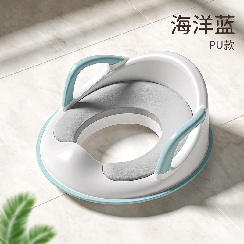 เบาะ PU สีฟ้าและสีขาว