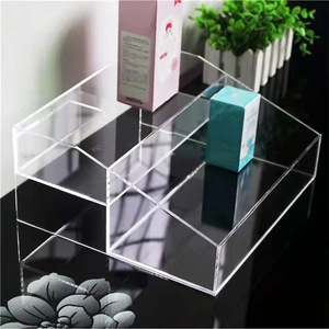 An Jun Acrylic <b>Storage</b> Rack 2 Tier Desktop Cosmetic Display Stand Light <b>Weight</b> Horizontal Orientation - Product Image 2