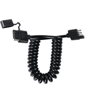 Cable de extensión plano de 4 pines para remolque, de longitud personalizada (3FT, 5FT), con arnés de cableado para tira de luces LED de remolque - Product Image 2