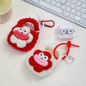 Handmade Crochet Knit Woolen Bag Cute Animal Toys Earphone Case &amp; Airpods <strong>Headphones</strong> Novelty Gifts Made From Cotton - Product Image 6