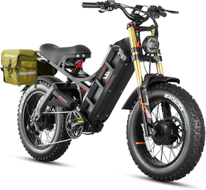 Bicicleta Eléctrica eAhora Romeo 2 2026 con Llantas Gruesas para Adultos, Bicicleta Todoterreno de 20 Pulgadas, 7 Velocidades, Frenos de Disco Hidráulicos - Product Image 1