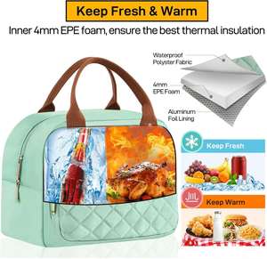 Sacs à lunch isothermes en polyester écologiques et abordables pour hommes, femmes et enfants – Boîtes à lunch fraîches en gros - Product Image 6