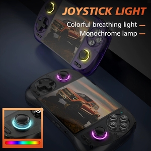 <span class=keywords><strong>Console</strong></span> portable D40MAX avec un grand écran de 4 pouces, dotée d'un mini joystick rétro double pour les jeux multijoueurs en ligne en déplacement - Product Image 3