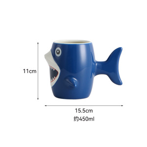 Taza de Café 3D con Diseño de Tiburón, Novedosa Taza de Agua para Niños, Ideal para Regalo - Product Image 6
