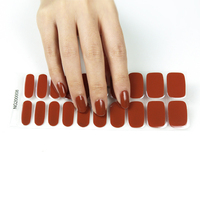 Pita Kuku Gel 3D Warna-warni Ramah Lingkungan Gaya Prancis Jepang, Stiker Kuku Gel Semi-cured UV