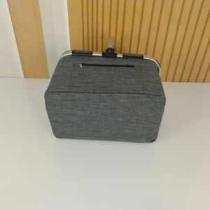 Best Seller Hot <b>Fabric</b> Folding Picnic Cooler <b>Baskets</b> with Insulated One Handle <b>Storage</b> <b>Baskets</b> - Product Image 4