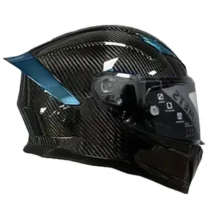 Nuevo casco completo de fibra de carbono personalizado de fábrica de alta calidad casco de motocicleta europeo