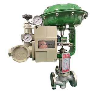 Vanne de régulation pneumatique doublée de fluoropolymère Dn20 à deux voies, pour l'industrie chimique, de l'usine de vannes Liangong de Shanghai - Product Image 1