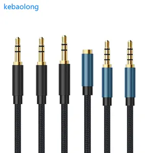 Thẻ âm thanh tùy chỉnh đệm trực tiếp âm thanh nổi ba cực bốn cực mạ vàng <span class=keywords><strong>3.5mm</strong></span> Cáp âm thanh Nam sang nữ - Product Image 2