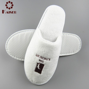 OEM Hotel Dicke <span class=keywords><strong>EVA</strong></span>-Sohlen-Hausschuhe, Günstige Badezimmer-Pantoffeln für Hotels - Product Image 3