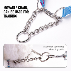 <span class=keywords><strong>Collar</strong></span> de Perro Turelove, Resistente, de Acero Inoxidable, con Cadena Móvil, Reflectante, de Nailon, para Entrenamiento al Aire Libre, Antitirones - Product Image 4