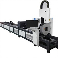 Machine de découpe de tubes carrés en métal à commande numérique CNC à fibre laser 5 axes refroidie par eau 1500W-3000W longueur 6m diamètre 120mm BMP HiWin JNFS