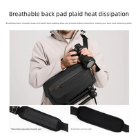 Sac bandoulière étanche et antichoc pour appareil photo reflex numérique, 2 tailles, multi-poches, sac de transport pour photographe avec sangle de fixation pour bagage