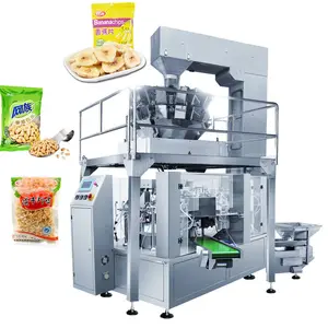 Otomatis Multi Lanes Sekrup Kedelai Oatmeal Kedelai Makaroni Kacang Kopi Creamer Kemasan Mesin untuk Chip