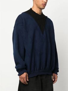 Nouveau pull deux pièces chaud à col rond de haute qualité pour hommes, pull tricoté Slim Fit pour hommes - Product Image 2