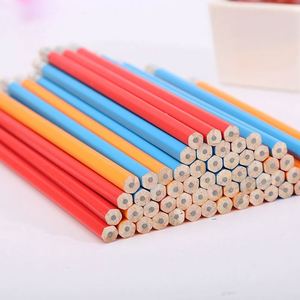 Lápiz hexagonal promocional personalizado de madera HB con goma de borrar negra BW-PH01 para uso en oficinas, escuelas y hoteles - Product Image 1