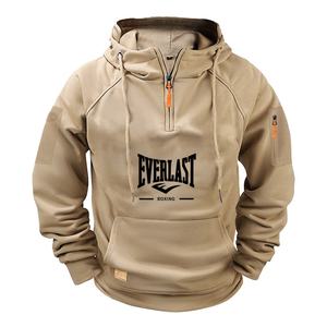 Pullover Casual da esterno con <span class=keywords><strong>cerniera</strong></span> Multi-tasca di alta qualità all'ingrosso, felpe con cappuccio e felpe da <span class=keywords><strong>uomo</strong></span> per l'autunno e l'inverno - Product Image 5