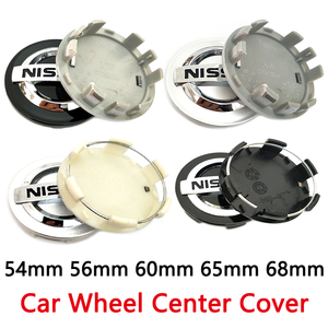 ฝาปิดดุมล้อสำหรับรถยนต์, 56มม. 60มม. 68มม. สำหรับ Nissan Tiida Teana <span class=keywords><strong>GTR</strong></span> เส้นขอบฟ้า Juke X-Trail <span class=keywords><strong>Almera</strong></span> Qashqai ฝาครอบขอบสัญลักษณ์รถ - Product Image 1