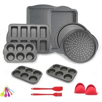 Vente en gros de moules à pâtisserie en acier au carbone antiadhésif, moule à pâtisserie rond rectangulaire personnalisé, plateau de cuisson de cuisine, moule à biscuits, moule à cupcakes pour four