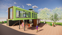 Sistema de Casas Modulares Personalizables de Grado Arquitectónico, Panel Sándwich, Diseño Chino, Impermeable, Varios Diseños