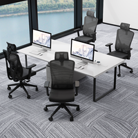 Chaise de bureau ergonomique professionnelle pivotante à dossier haut en maille noire au design moderne, chaise de bureau exécutive, sillas de oficina, chaise de bureau pour ordinateur