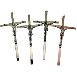 Haute réputation Immanuel Crucifix jésus suspendu décoration murale religieux inspirant chrétien produit fabriqué à la main INRI - Product Image 1