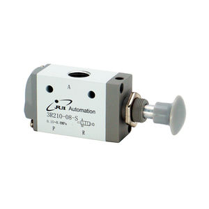 3R سلسلة G1/4 2 موقف 3 طريقة 3R210-08 تحكم برأس واحد صمام هوائي يدوي سحب زر دفع صمام السحب - Product Image 1