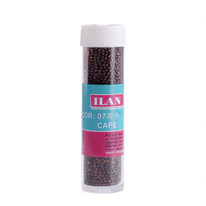 Perline ILAN Abalorio 3mm Colore Caffè per Creazione di Gioielli, 12 Pezzi per Tubo - Product Image 2