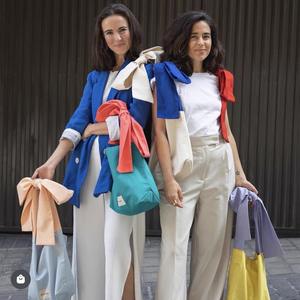 Sac fourre-tout en toile personnalisé avec nœud papillon pour fille, décontracté et mignon, pliable, réutilisable, en coton, pour le shopping - Product Image 1