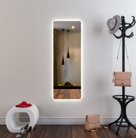 Bathnology Miroir moderne pleine longueur à DEL Grand miroir mural intelligent avec éclairage pour salon et hôtel Salle de bain