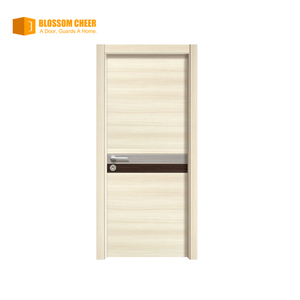 Puerta de Entrada de Madera Maciza Pintada de Diseño Moderno para Hotel u Hogar, Estilo Blossom Cheer, Apertura Abatible, Acabado Interior, Material de Tablero - Product Image 4