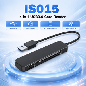 Lector <span class=keywords><strong>de</strong></span> Tarjetas USB C 4 en 1, USB 3.0, 5Gbps, Adaptador para Tarjetas <span class=keywords><strong>de</strong></span> Memoria CF, MS, SD, TF, Compatible con <span class=keywords><strong>Lectura</strong></span> Simultánea para PC y Laptop - Product Image 2