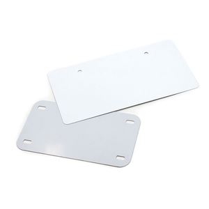 Plaque d'impression métallique en aluminium pour sublimation, blanche, vierge, 6 pouces (30x15cm), livraison rapide, pour décoration personnalisée de voiture - Product Image 3