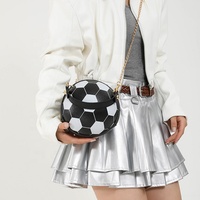 Sac à main et sacoche à bandoulière pour enfants Ballon rond de basket-ball de football de forme unique pour femmes